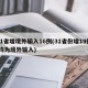 31省增境外输入16例(31省份增19例 均为境外输入)